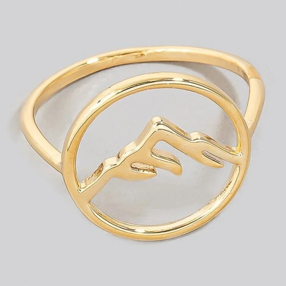CONNIE GOLD MOUNTAIN RING